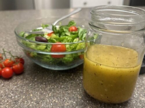 sachin and babi light blue dress Easy Champagne Vinaigrette (or marinade) main image 1